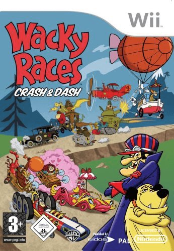 Wacky Races Crash and Dash box art for Wii